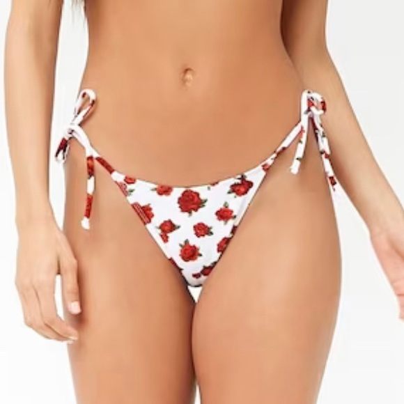 Forever 21 🌹 rose string bikini bottoms - Picture 1 of 5